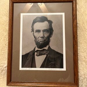 Vintage Abraham Lincoln Framed Art Print